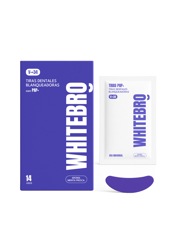 Tiras Blanqueadoras dentales V34 PAP+